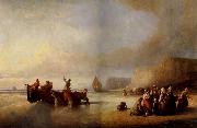 Delacroix Auguste Depart pour la peche oil on canvas